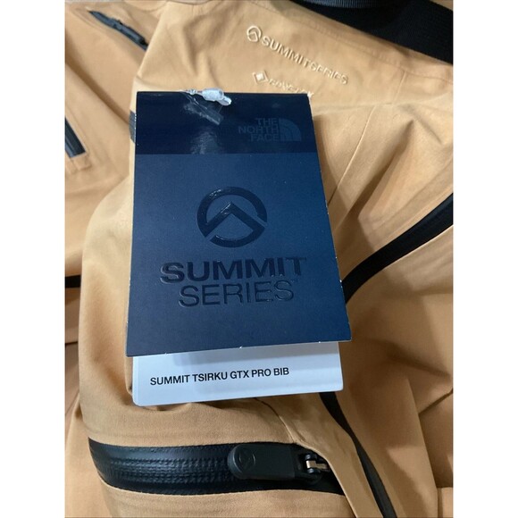 The North Face Women Tsirku GTX GORE TEX Shell Ski Bib Pant Almond $700 XXL Long - Picture 9 of 9
